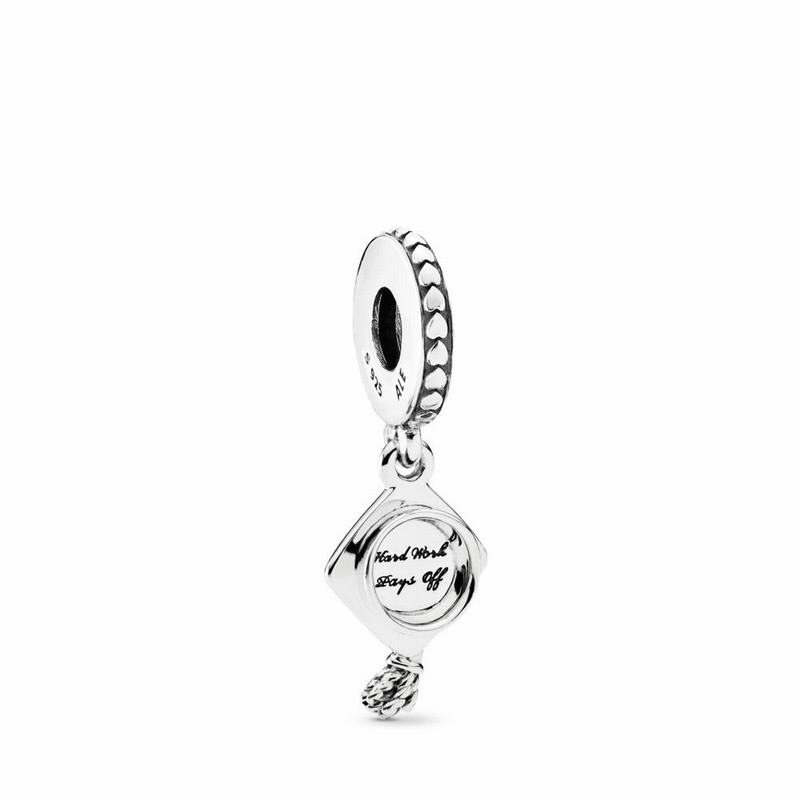 Pandora Australia Graduation Dangle Charm - Sterling Silver | JQNLHF143